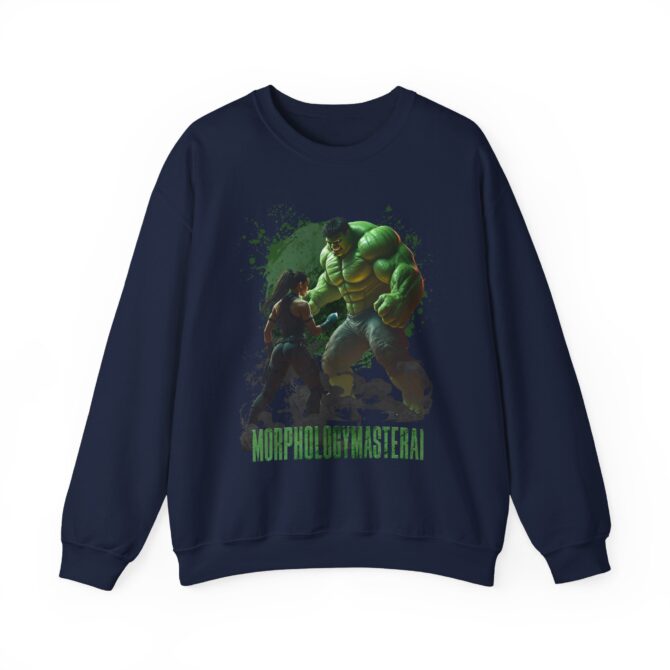 Battle Legends Tee: Hulk vs Tomb Raider Showdown Crewneck Sweatshirt - Image 45