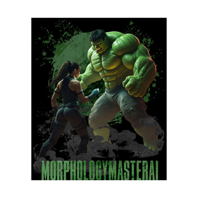 Battle Legends Tee: Hulk vs Tomb Raider Showdown Matte Vertical Posters - Image 64