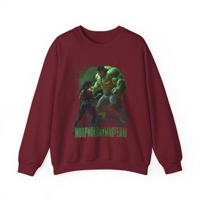 Battle Legends Tee: Hulk vs Tomb Raider Showdown Crewneck Sweatshirt - Image 53