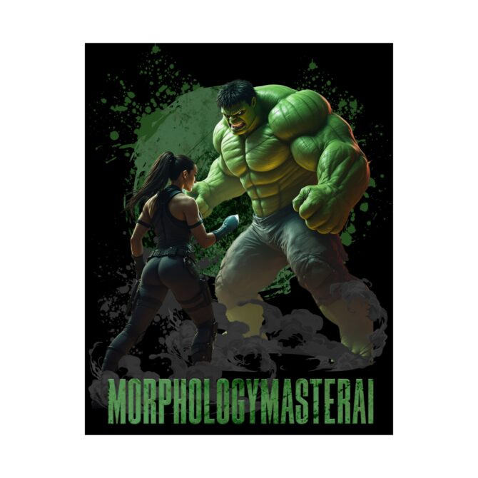 Battle Legends Tee: Hulk vs Tomb Raider Showdown Matte Vertical Posters - Image 76