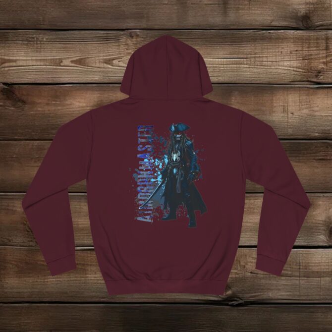 Venomous Pirate Tee: The Fusion of Chaos and Adventure Unisex College Hoodie - Image 5