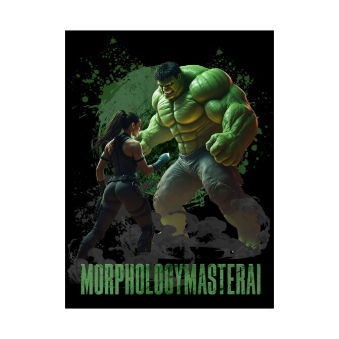 Battle Legends Tee: Hulk vs Tomb Raider Showdown Matte Vertical Posters - Image 104