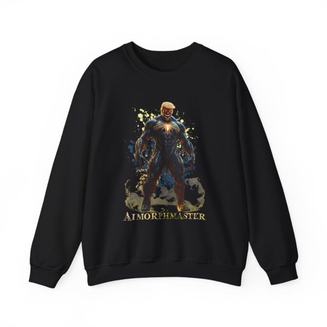 Venomous Trump Tee: Power, Chaos, and Charisma Combined Crewneck Sweatshirt - Image 2