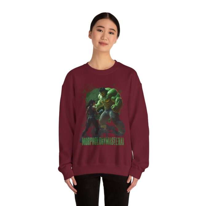 Battle Legends Tee: Hulk vs Tomb Raider Showdown Crewneck Sweatshirt - Image 56