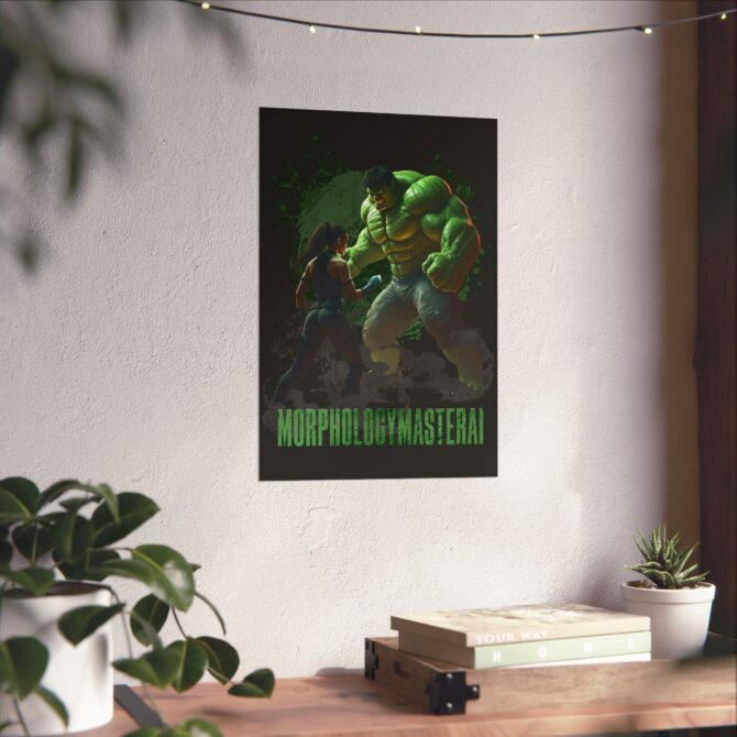 Battle Legends Tee: Hulk vs Tomb Raider Showdown Matte Vertical Posters - Image 46