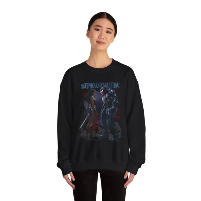 Venom vs Wonder Tee: Clash of Power and Justice Crewneck Sweatshirt - Image 5