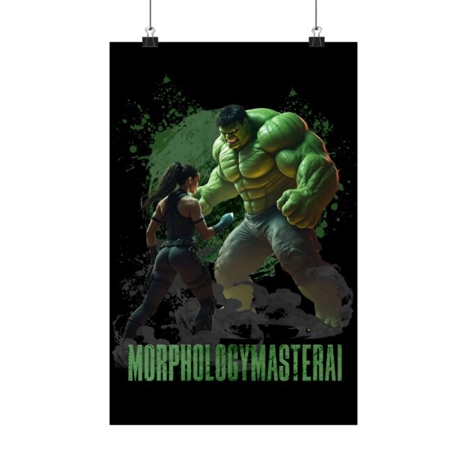 Battle Legends Tee: Hulk vs Tomb Raider Showdown Matte Vertical Posters - Image 30