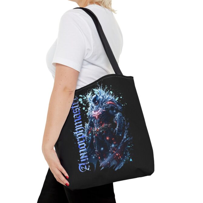 Frost Knight Tee: Batman’s Frozen Fury Tote Bag (AOP) - Image 8