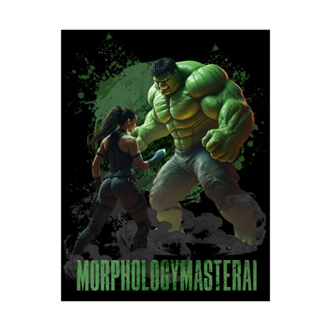 Battle Legends Tee: Hulk vs Tomb Raider Showdown Matte Vertical Posters - Image 19