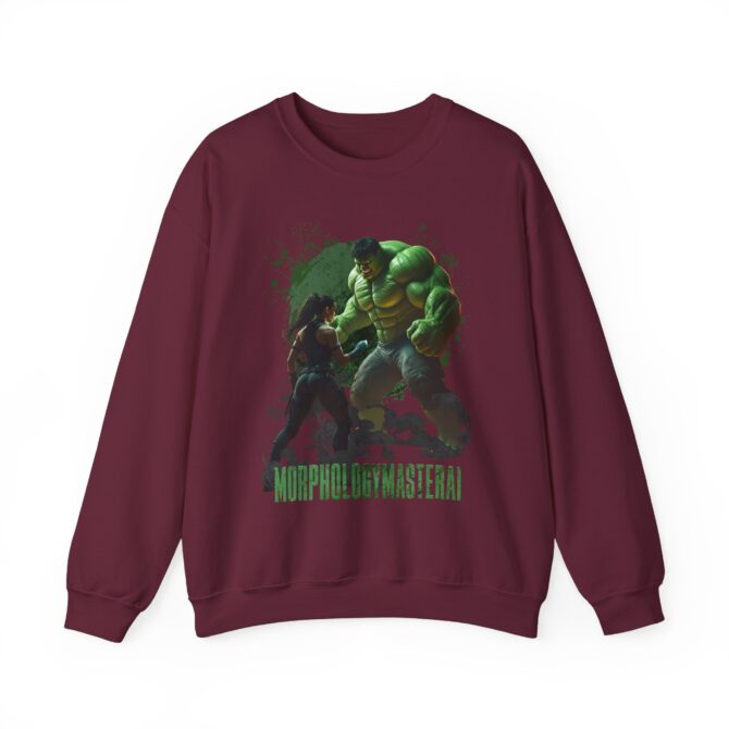 Battle Legends Tee: Hulk vs Tomb Raider Showdown Crewneck Sweatshirt - Image 17