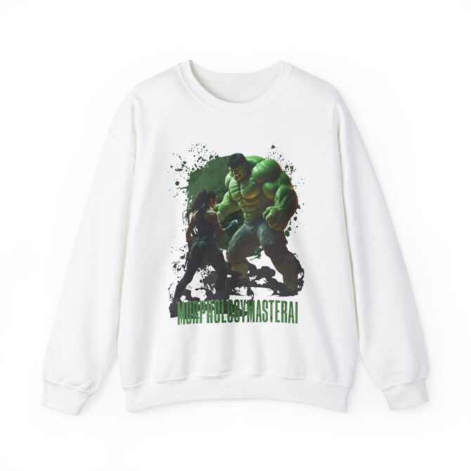 Battle Legends Tee: Hulk vs Tomb Raider Showdown Crewneck Sweatshirt - Image 13