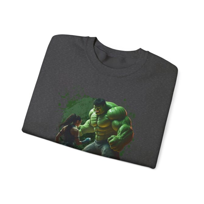 Battle Legends Tee: Hulk vs Tomb Raider Showdown Crewneck Sweatshirt - Image 35