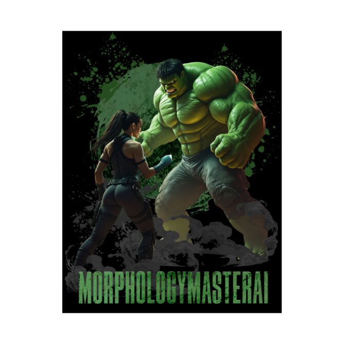 Battle Legends Tee: Hulk vs Tomb Raider Showdown Matte Vertical Posters - Image 48