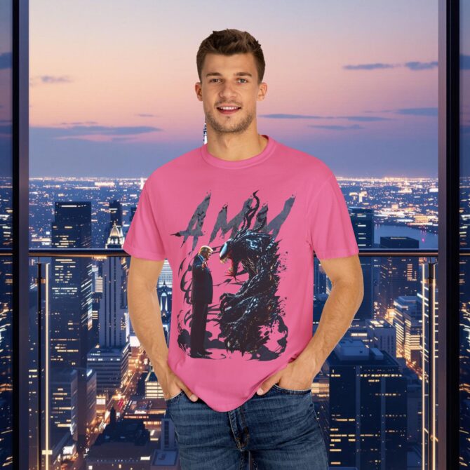 Venom vs Trump Tee: Battle of Power and Persuasion Unisex T-shirt - Image 61