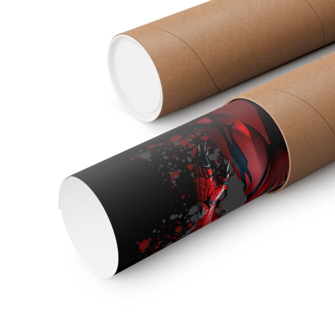 Red Venom Spider Tee: Fusion of Hero and Havoc Matte Vertical Posters - Image 12