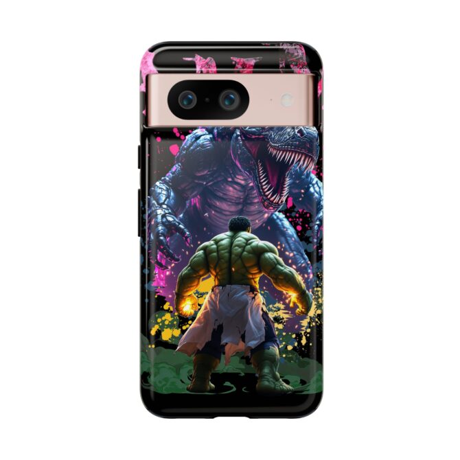 Clash of Titans Tee: Hulk vs T-Rex Showdown Tough Cases - Image 189