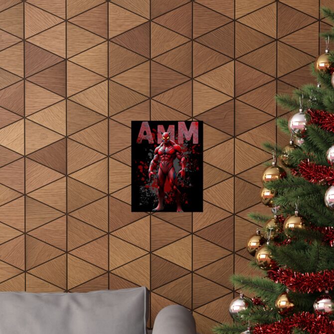 Red Venom Spider Tee: Fusion of Hero and Havoc Matte Vertical Posters - Image 25
