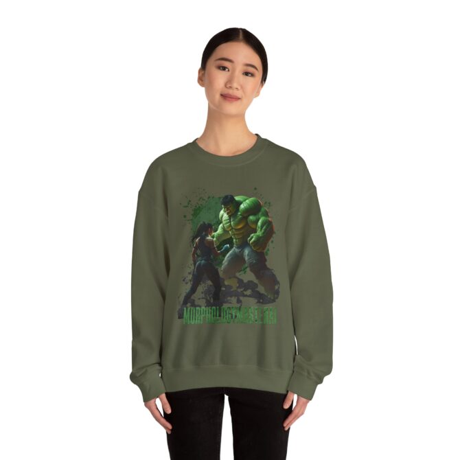 Battle Legends Tee: Hulk vs Tomb Raider Showdown Crewneck Sweatshirt - Image 24