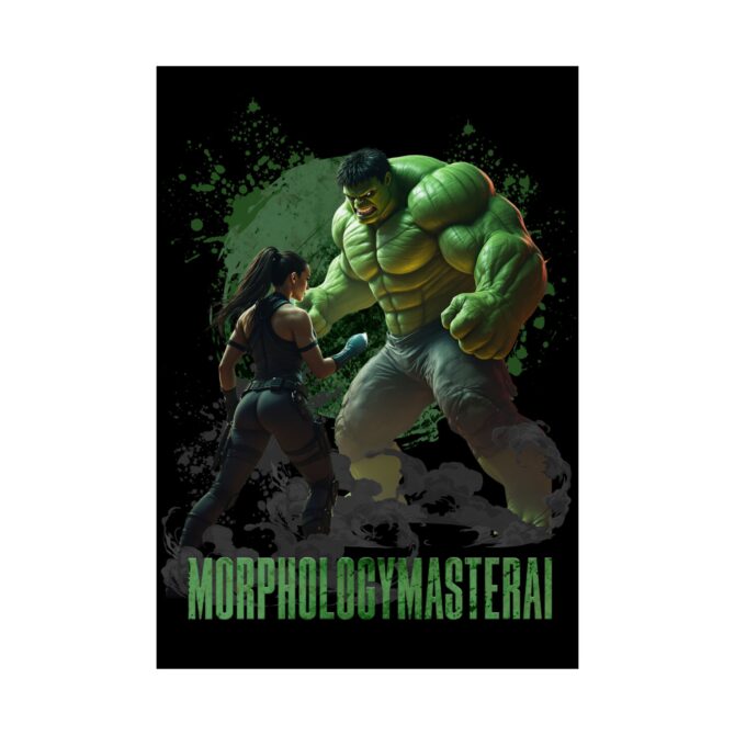 Battle Legends Tee: Hulk vs Tomb Raider Showdown Matte Vertical Posters - Image 100