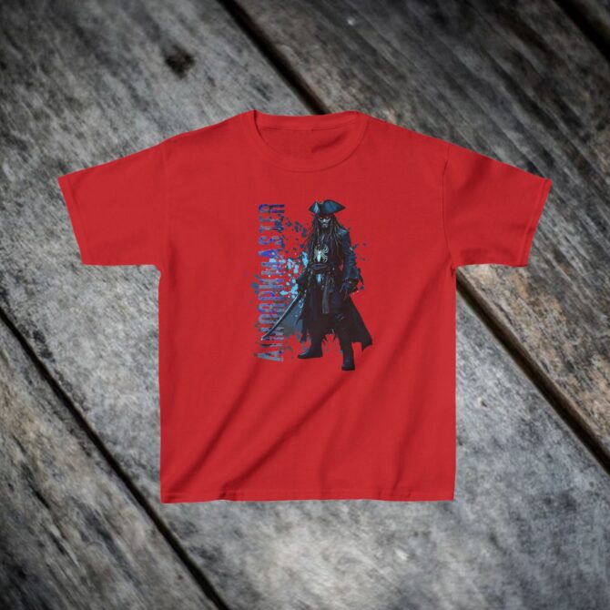 Venomous Pirate Tee: The Fusion of Chaos and Adventure Kids Heavy Cotton™ Tee - Image 15