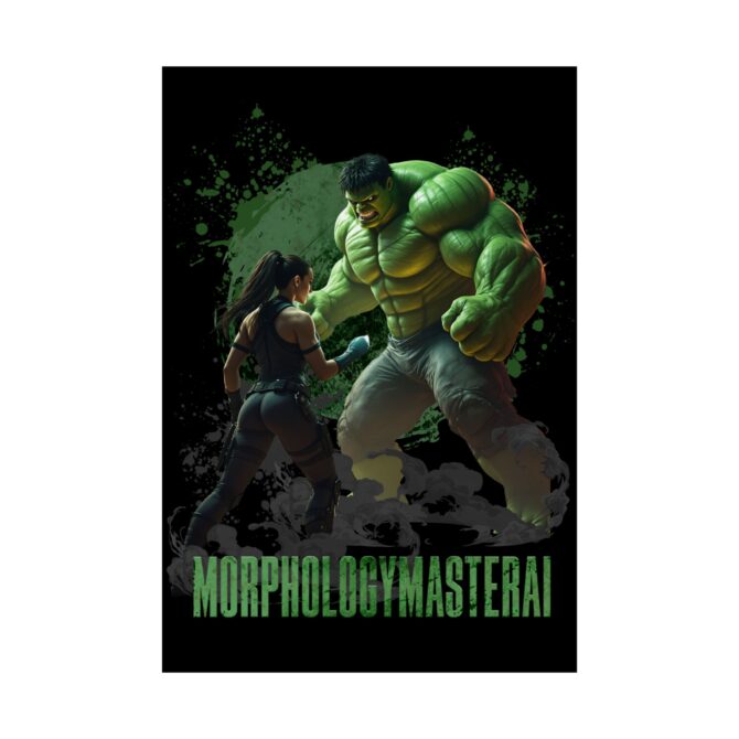 Battle Legends Tee: Hulk vs Tomb Raider Showdown Matte Vertical Posters - Image 43