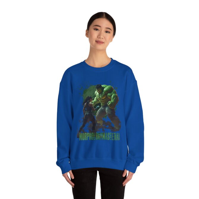 Battle Legends Tee: Hulk vs Tomb Raider Showdown Crewneck Sweatshirt - Image 44