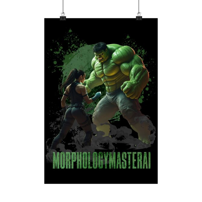 Battle Legends Tee: Hulk vs Tomb Raider Showdown Matte Vertical Posters - Image 42