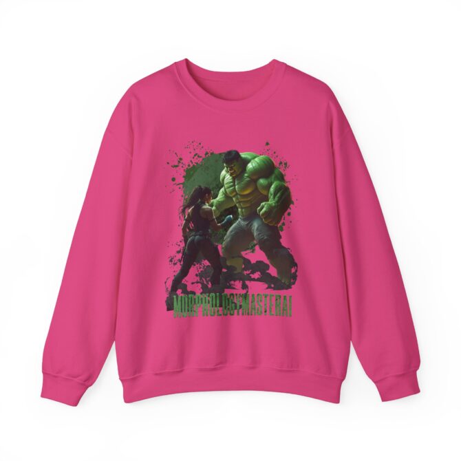 Battle Legends Tee: Hulk vs Tomb Raider Showdown Crewneck Sweatshirt - Image 49