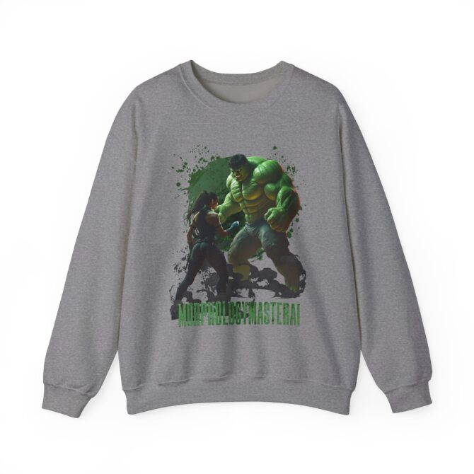 Battle Legends Tee: Hulk vs Tomb Raider Showdown Crewneck Sweatshirt - Image 29