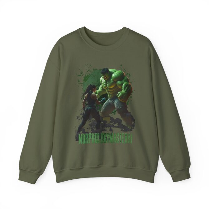 Battle Legends Tee: Hulk vs Tomb Raider Showdown Crewneck Sweatshirt - Image 21