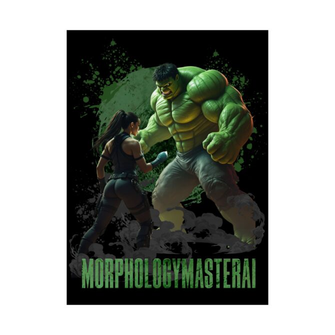 Battle Legends Tee: Hulk vs Tomb Raider Showdown Matte Vertical Posters - Image 80