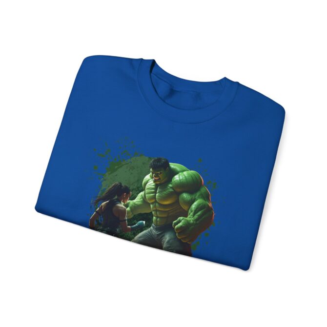 Battle Legends Tee: Hulk vs Tomb Raider Showdown Crewneck Sweatshirt - Image 43