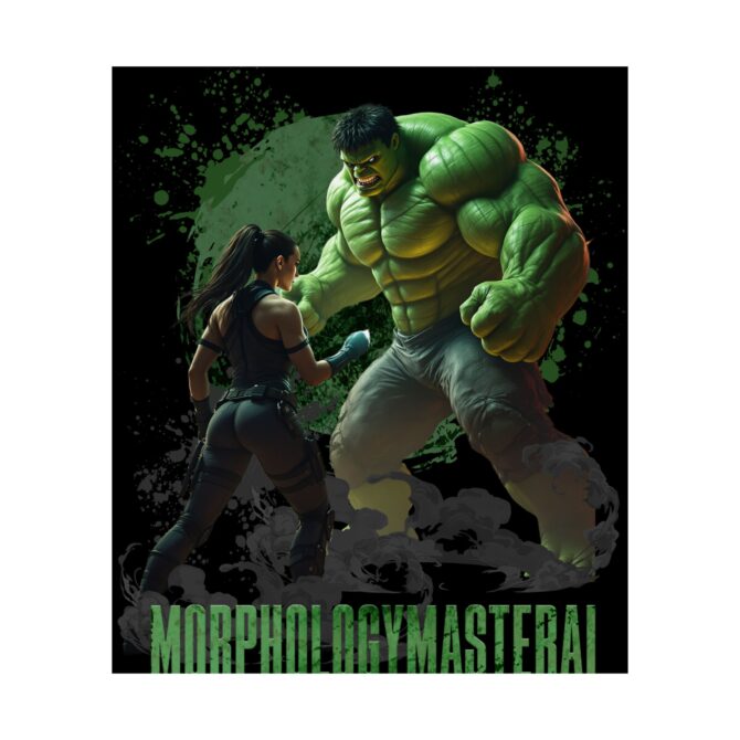 Battle Legends Tee: Hulk vs Tomb Raider Showdown Matte Vertical Posters - Image 60