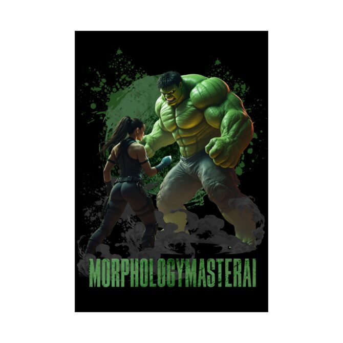 Battle Legends Tee: Hulk vs Tomb Raider Showdown Matte Vertical Posters - Image 27