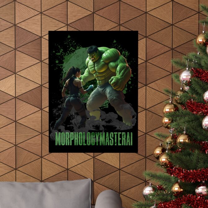 Battle Legends Tee: Hulk vs Tomb Raider Showdown Matte Vertical Posters - Image 82