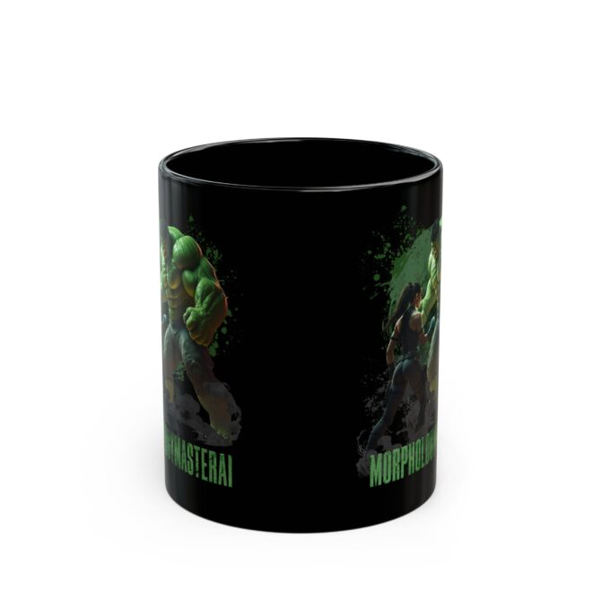 Battle Legends Tee: Hulk vs Tomb Raider Showdown Black Mug (11oz, 15oz) - Image 2