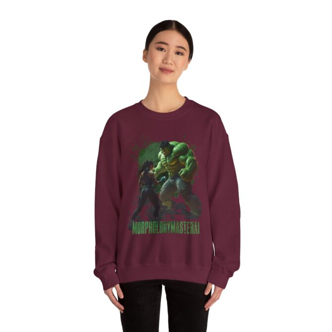 Battle Legends Tee: Hulk vs Tomb Raider Showdown Crewneck Sweatshirt - Image 20