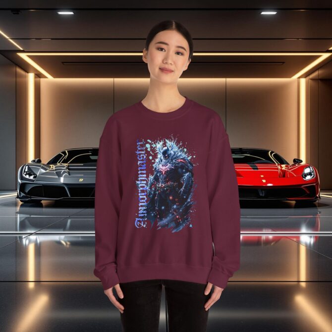 Frost Knight Tee: Batman’s Frozen Fury Crewneck Sweatshirt - Image 21