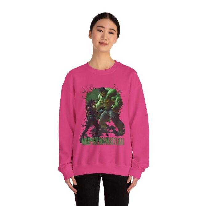 Battle Legends Tee: Hulk vs Tomb Raider Showdown Crewneck Sweatshirt - Image 52