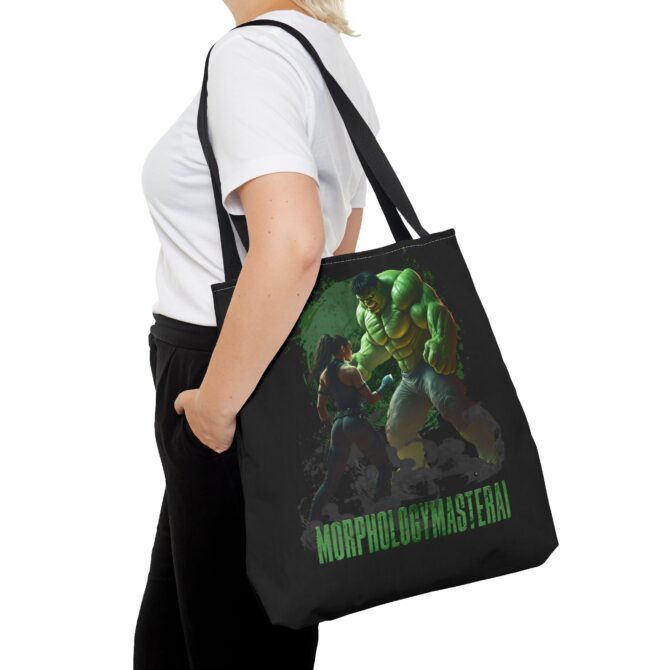 Battle Legends Tee: Hulk vs Tomb Raider Showdown Tote Bag (AOP) - Image 12