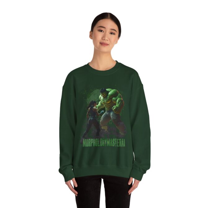 Battle Legends Tee: Hulk vs Tomb Raider Showdown Crewneck Sweatshirt - Image 28