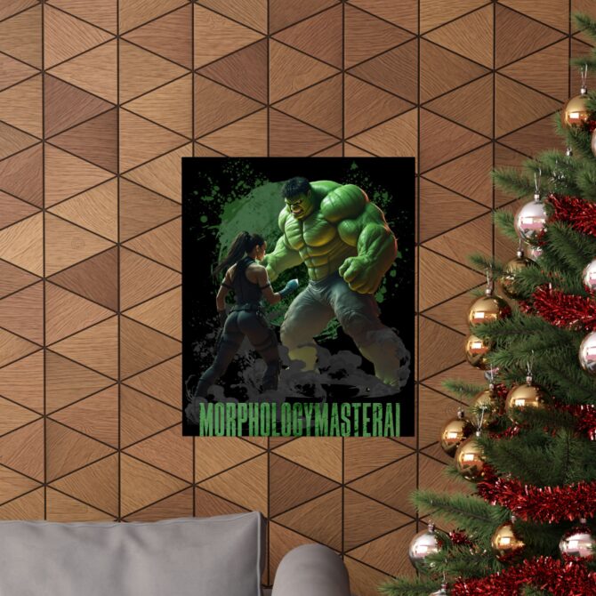 Battle Legends Tee: Hulk vs Tomb Raider Showdown Matte Vertical Posters - Image 66